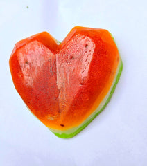 Watermelon 3D Diamond Heart Soap