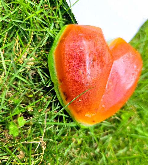 Watermelon 3D Diamond Heart Soap