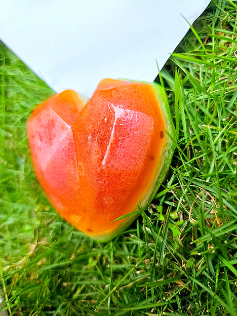 Watermelon 3D Diamond Heart Soap